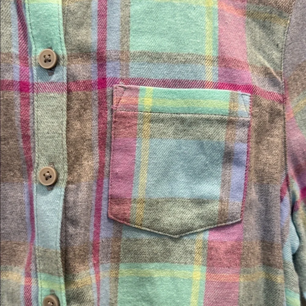 The Children's Place Multicolor Plaid Flannel Button-Down Shirt